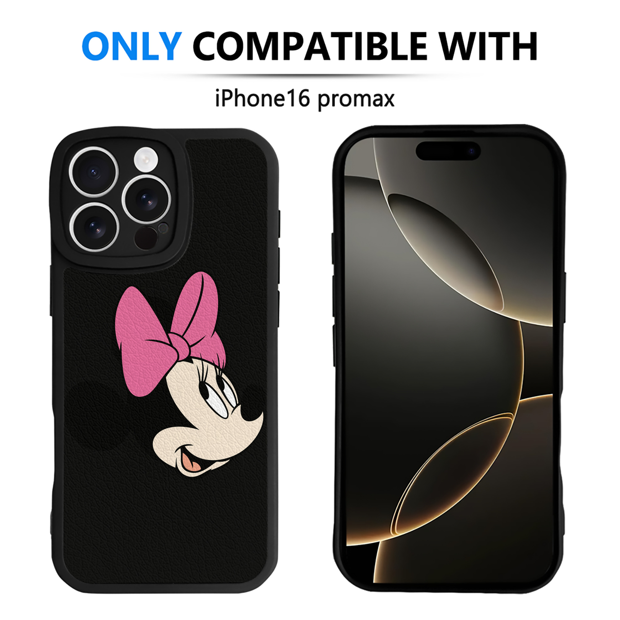 （画像用） ミッキーマウス Mickey Mouse 【iPhone 16シリーズ対応】シリコンスマホケース（レザー調） 材質：シリコン